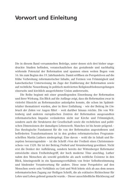 Irene Dingel: Die Reformation in Gestaltungen und Wirkungen (Leseprobe)