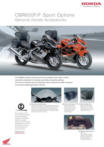 CBR600F/F Sport Options - Doble Motorcycles
