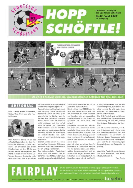 Hopp Schöftle - SC Schöftland