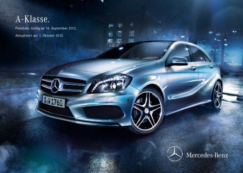 Preisliste A Klasse Mercedes Benz Deutschland