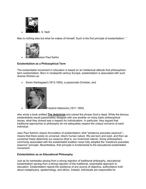 Philosophies Of Education Comparison Chart