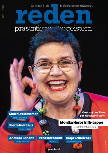 Rhetorik Magazin "reden" präsentieren, begeistern – Ausgabe 10