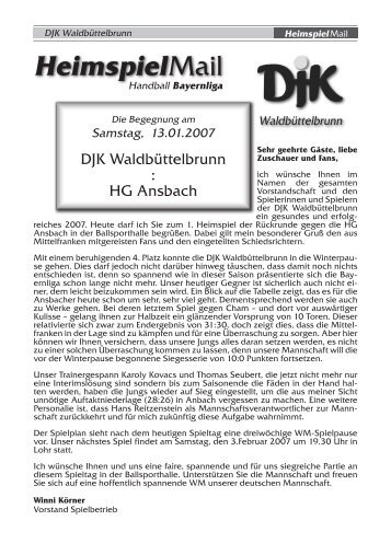 HeimspielMail - DJK Waldbüttelbrunn