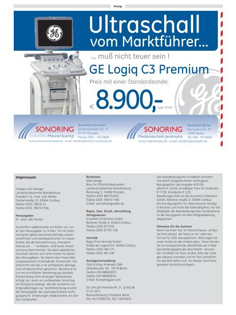 Ausgabe 05/2012 - Landesärztekammer Brandenburg