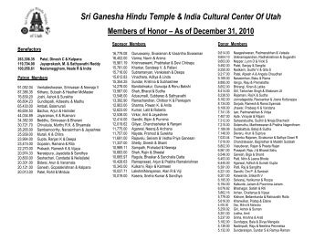 Sri Ganesha Hindu Temple & India Cultural Center Of Utah