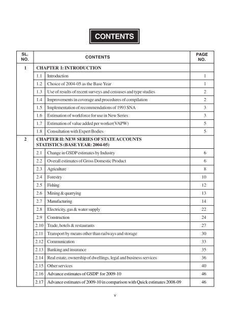 Annexure - Directorate of Economics and Statistics