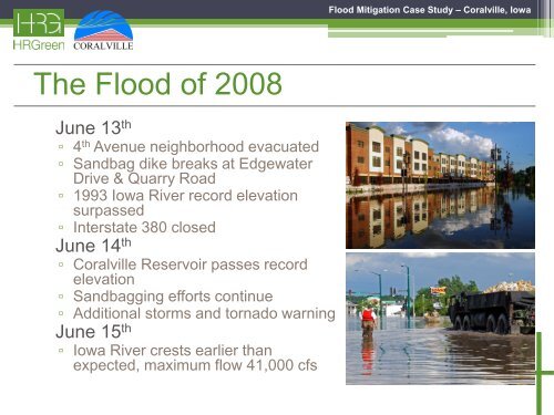 Flood Mitigation Case Study Coralville, Iowa