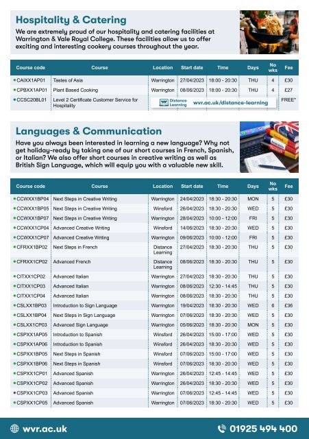 Spring Course Guide 2023