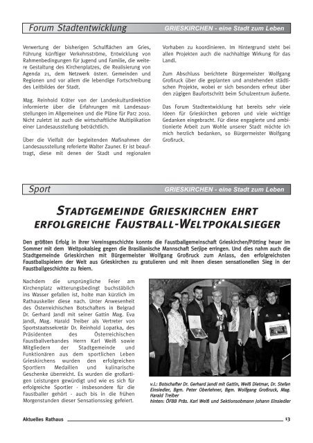 Aktuelles Rathaus 2008/09 (1,27 MB) - Grieskirchen