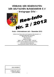Kreisgruppe Eifel - Kreis – Informationen Juli – Dezember 2012
