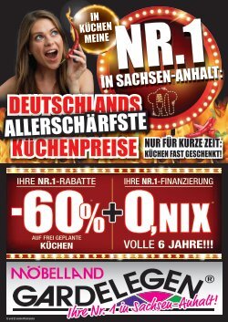 Die schärfsten Küchenpreise im Möbelland Gardelegen