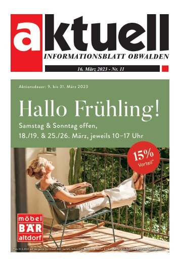 Aktuell Obwalden | KW 11 | 16. März 2023