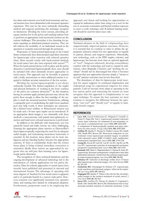 Management of stage Ⅳ rectal cancer - World Journal of ...