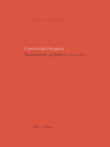Constantijn Huygens - Textualscholarship.nl