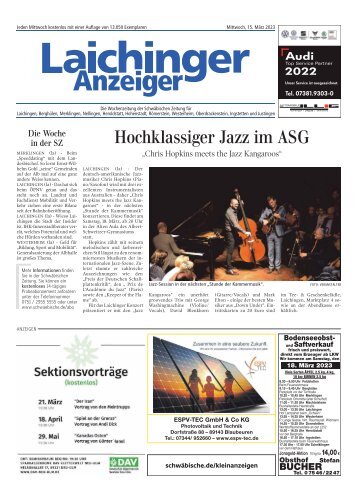15.03.2023 Laichinger Anzeiger