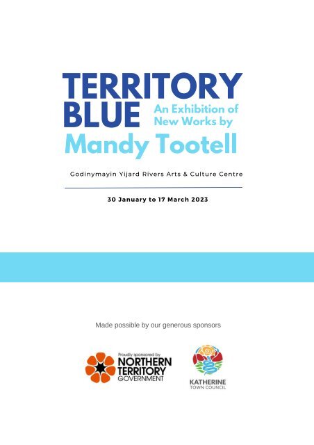 Mandy Tootell: Territory Blue Exhibition Catalog