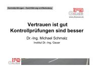 Kontrollprüfungen – Durchführung und Bedeutung - Institut Dr.-Ing ...