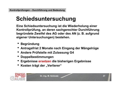 Kontrollprüfungen – Durchführung und Bedeutung - Institut Dr.-Ing ...