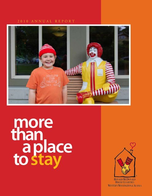 Than A Place To Stay - Ronald McDonald House