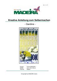 Kreative Anleitung zum Selbermachen - Gardine - - Madeira