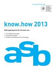 know how 2013 - Schuldnerberatung