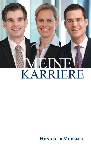"Meine Karriere" (PDF, 1566 kB) - Hengeler Mueller