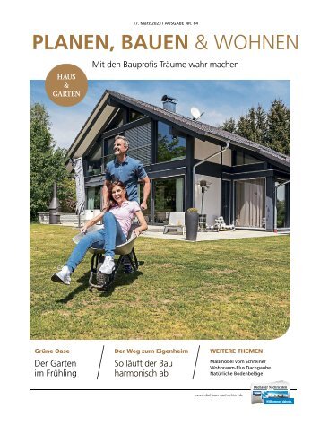 Planen, Bauen & Wohnen Dachau – März 2023: Frühlingsträume für Haus und Garten