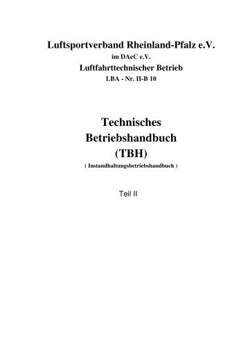 Technisches Betriebshandbuch (TBH) - Luftsportverband Rheinland ...