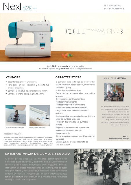 Maquinas de coser Alfa