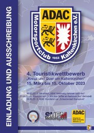 MSC Kaltenkirchen Ausschreibung Touristik-Wettbewerb 2023 L2 final