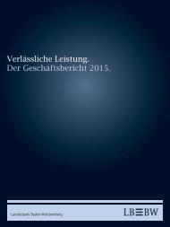 LBBW: Geschäftsbericht 2015