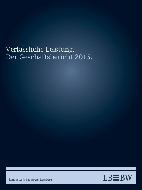 LBBW: Geschäftsbericht 2015