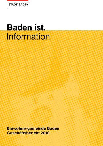 Baden ist. Information - Online Shop - Baden