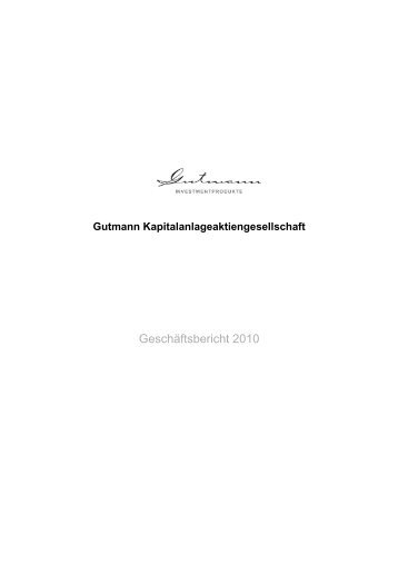 Gutmann Kapitalanlageaktiengesellschaft