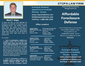 Download Brochure - Stopa Law Firm Florida Foreclosure Defense ...