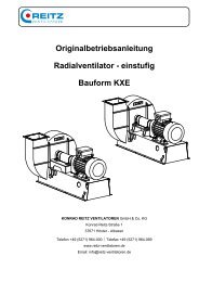 einstufig Bauform KXE - REITZ Ventilatoren