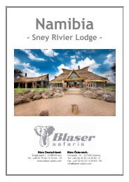 Namibia - Sney Rivier Lodge - Blaser Safaris