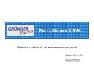 GründerBasics - Präsentation - eSteuerPartner