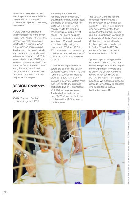 2022 Craft ACT's Annual Report