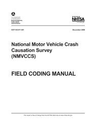 field coding manual - National Highway Traffic Safety Administration ...