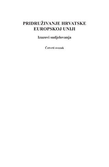 Pridruživanje Hrvatske Europskoj uniji - Institut za javne financije