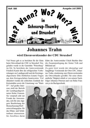 Juli 2005 - Wann? Wo? Wer? Wie? in Schnarup-Thumby