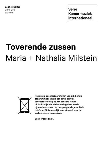 2023 03 25 Toverende zussen - Maria + Nathalia Milstein