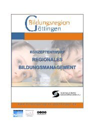 REGIONALES BILDUNGSMANAGEMENT - Bildungsregion Göttingen