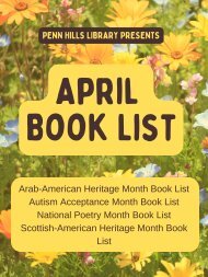 APRIL BOOK LIST 2022