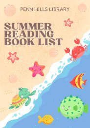 SUMMER READING BOOK LIST 2022