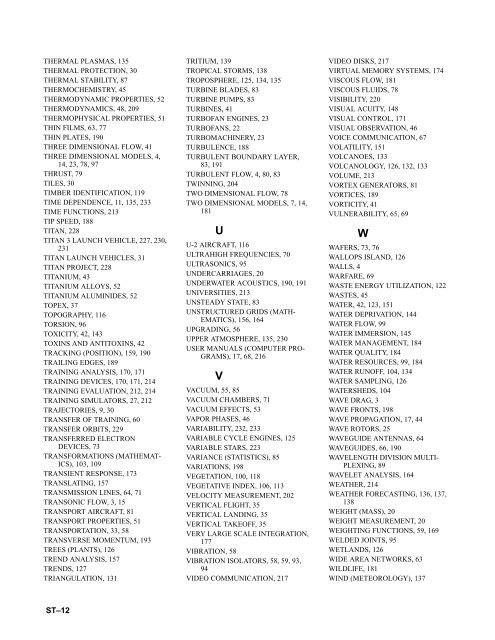 Scientific and Technical Aerospace Reports Volume 38 July 28, 2000