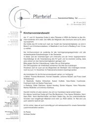 33. Sonntag im Jahreskreis - Pastoralverbund Rietberg - Süd