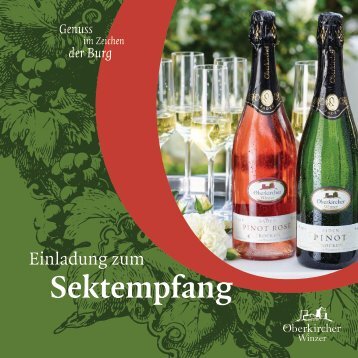 Sektempfang-Flyer Oberkircher Winzer