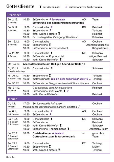 Gemeindebrief - Evang.-Luth. Kirchengemeinde Erding